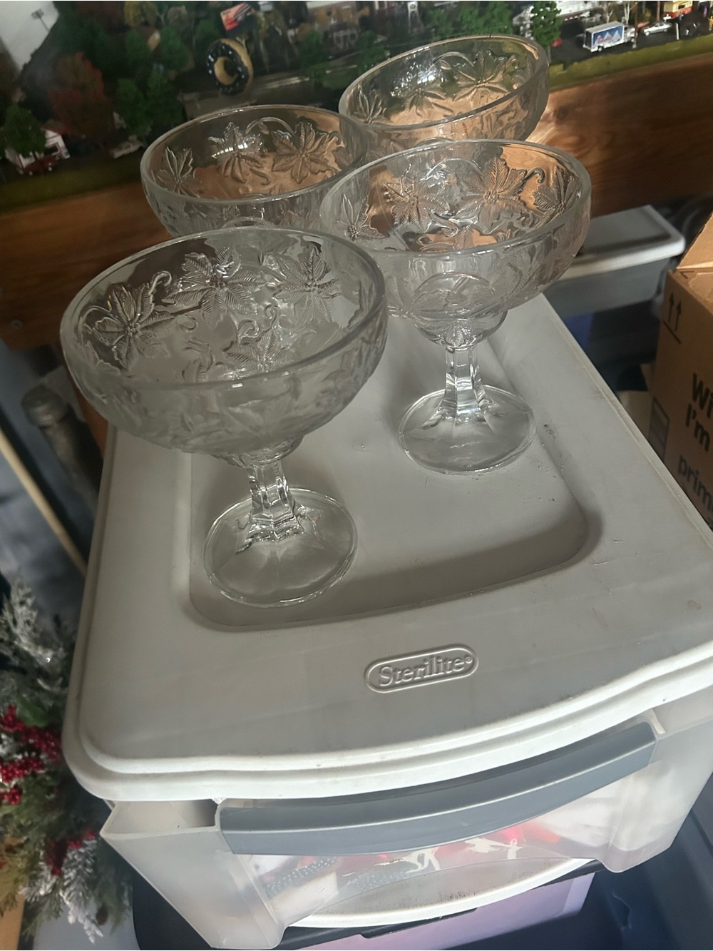 Princess House Clear Margarita Glasses- Set of 4